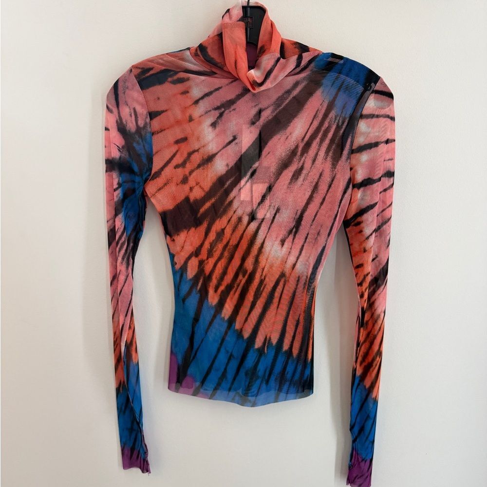 AFRM Multicolor Tie-Dye Long Sleeve Top